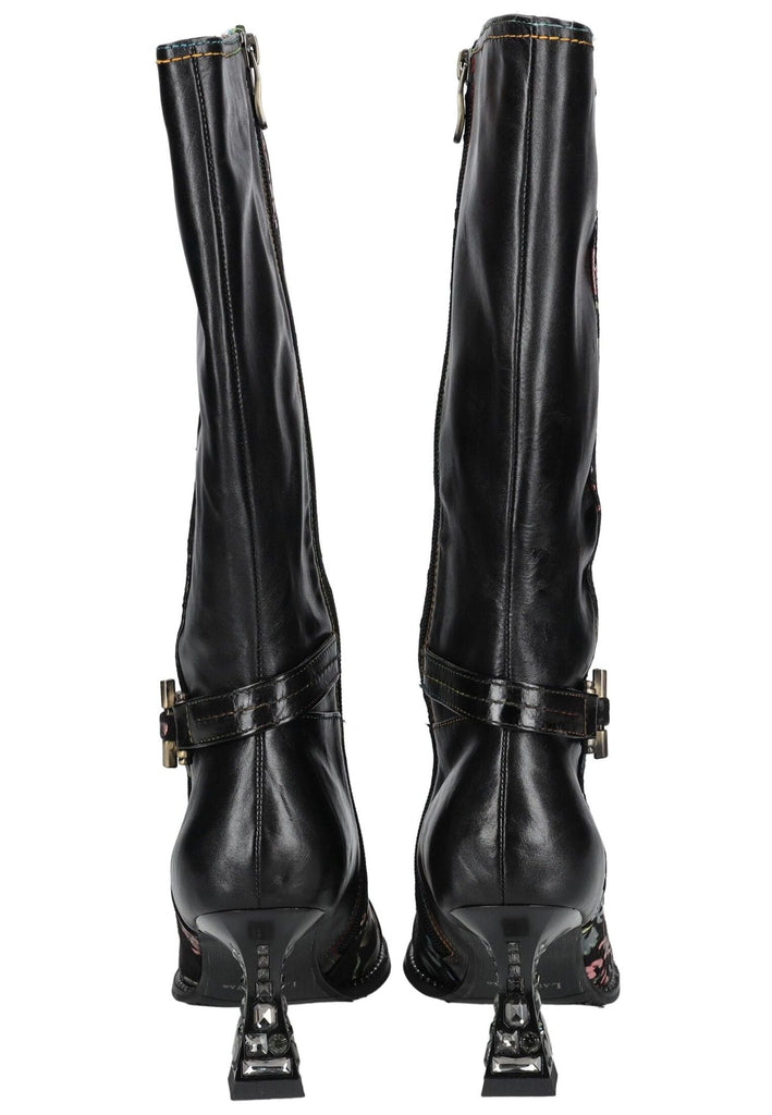 Laura Vita Stiefel Leder/Textil Schwarz