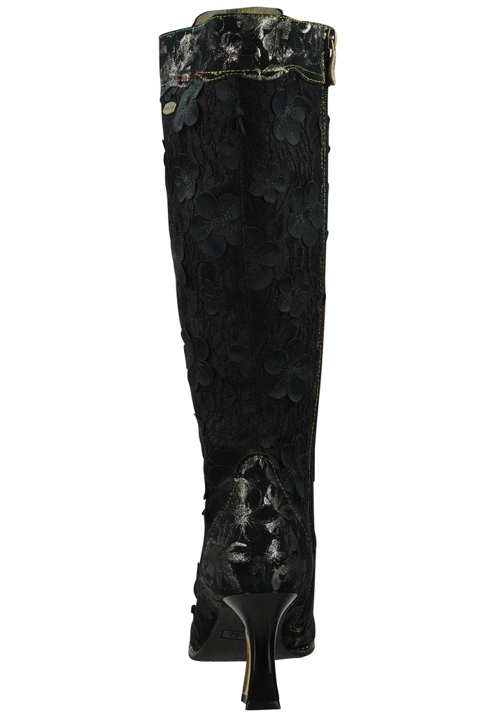 Laura Vita Stiefel Leder/Textil Schwarz Warmfutter