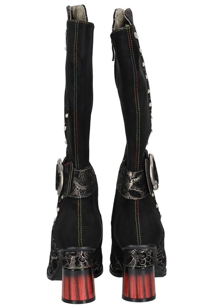 Laura Vita Stiefel Leder/Textil Silber