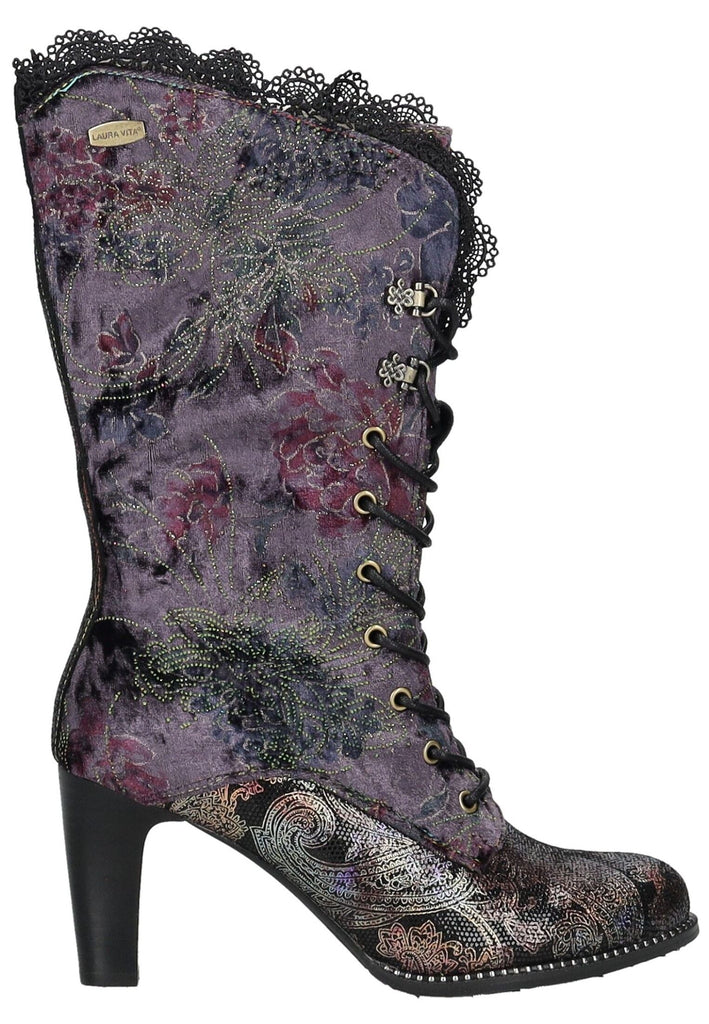 Laura Vita Stiefel Leder/Textil Violet