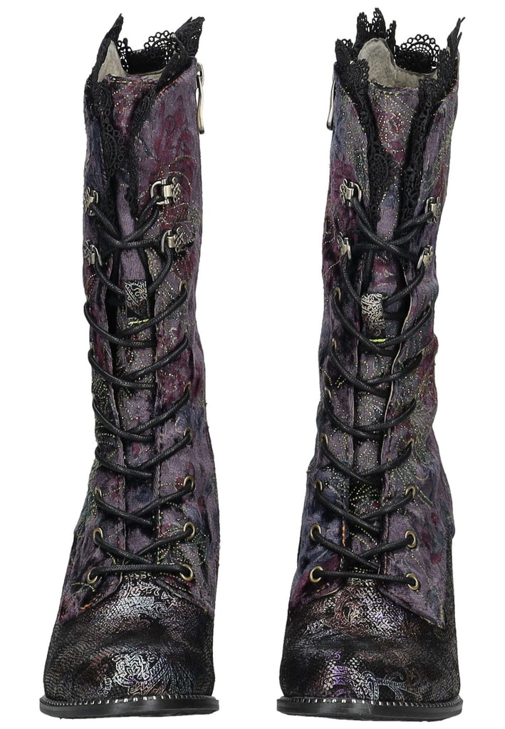 Laura Vita Stiefel Leder/Textil Violet