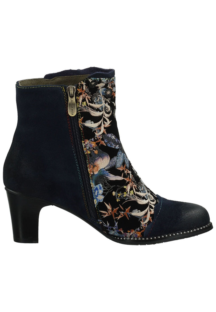Laura Vita Stiefelette Leder Blau/Schwarz Warmfutter