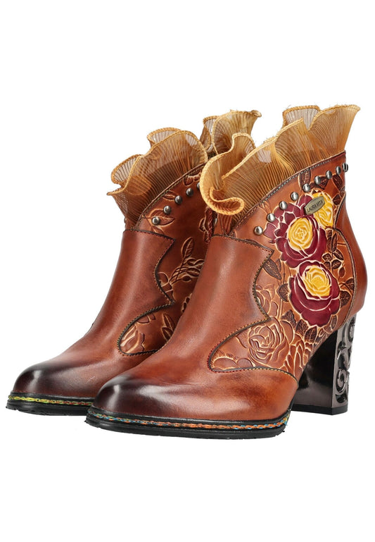 Laura Vita Stiefelette Leder Camel
