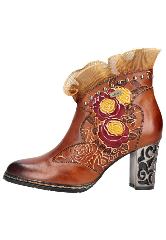 Laura Vita Stiefelette Leder Camel