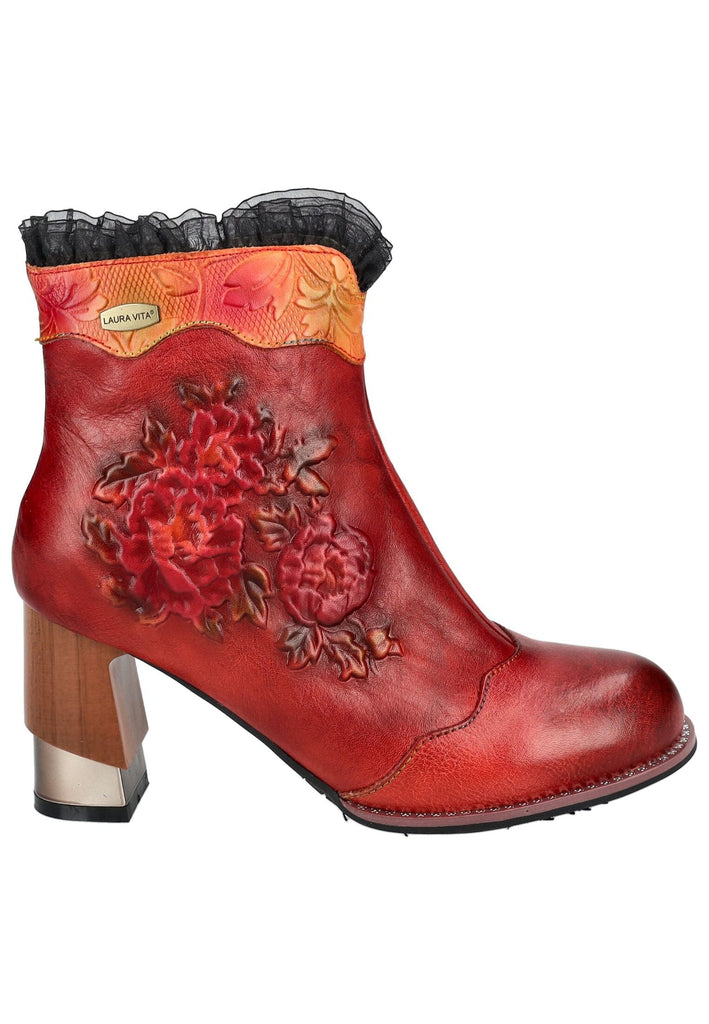 Laura Vita Stiefelette Leder Rot
