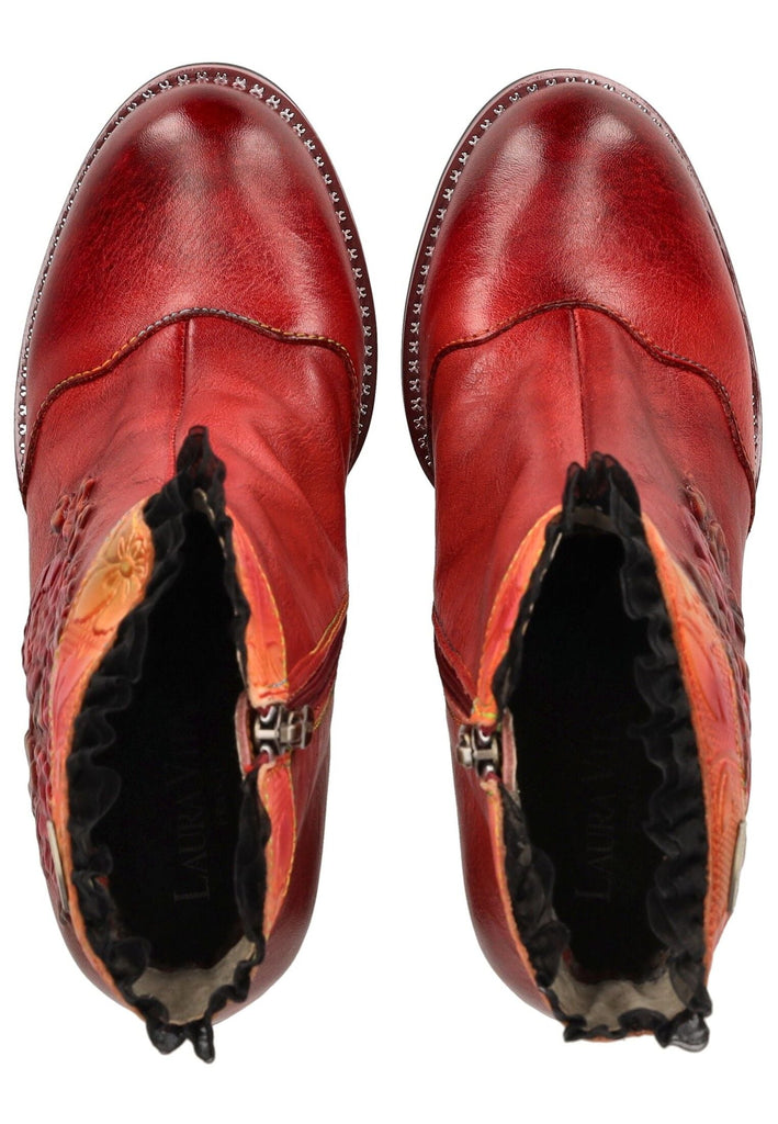 Laura Vita Stiefelette Leder Rot