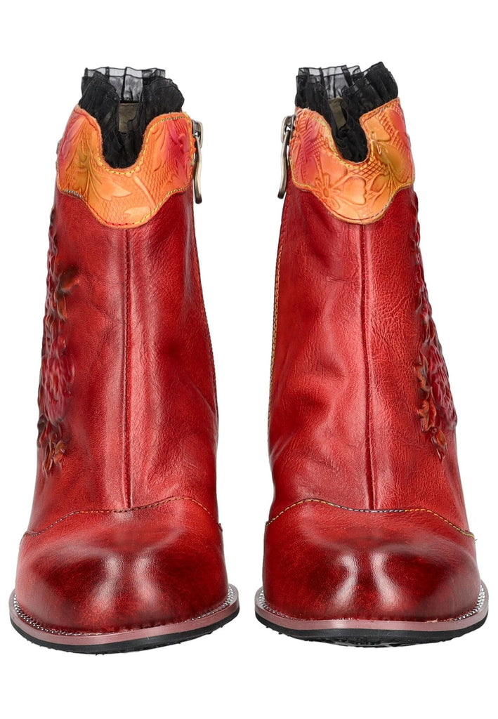 Laura Vita Stiefelette Leder Rot