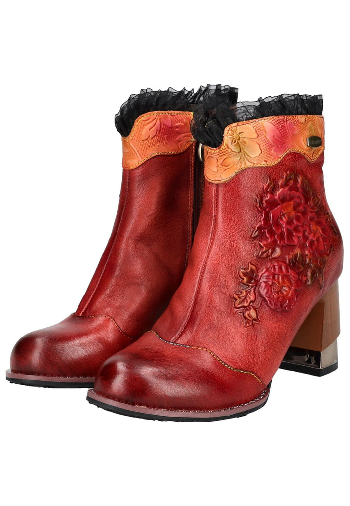 Laura Vita Stiefelette Leder Rot