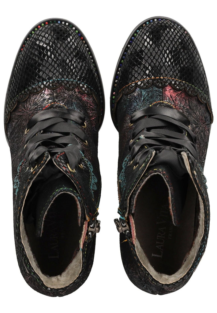 Laura Vita Stiefelette Leder Schwarz