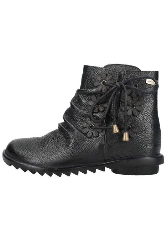 Laura Vita Stiefelette Leder Schwarz