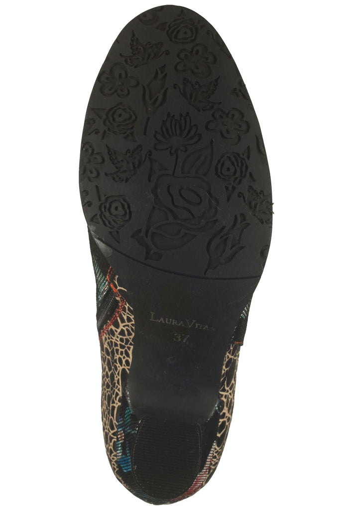 Laura Vita Stiefelette Leder Schwarz Multi Warmfutter