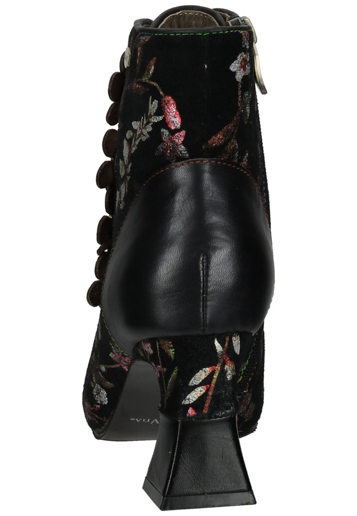 Laura Vita Stiefelette Leder Schwarz/Rosa