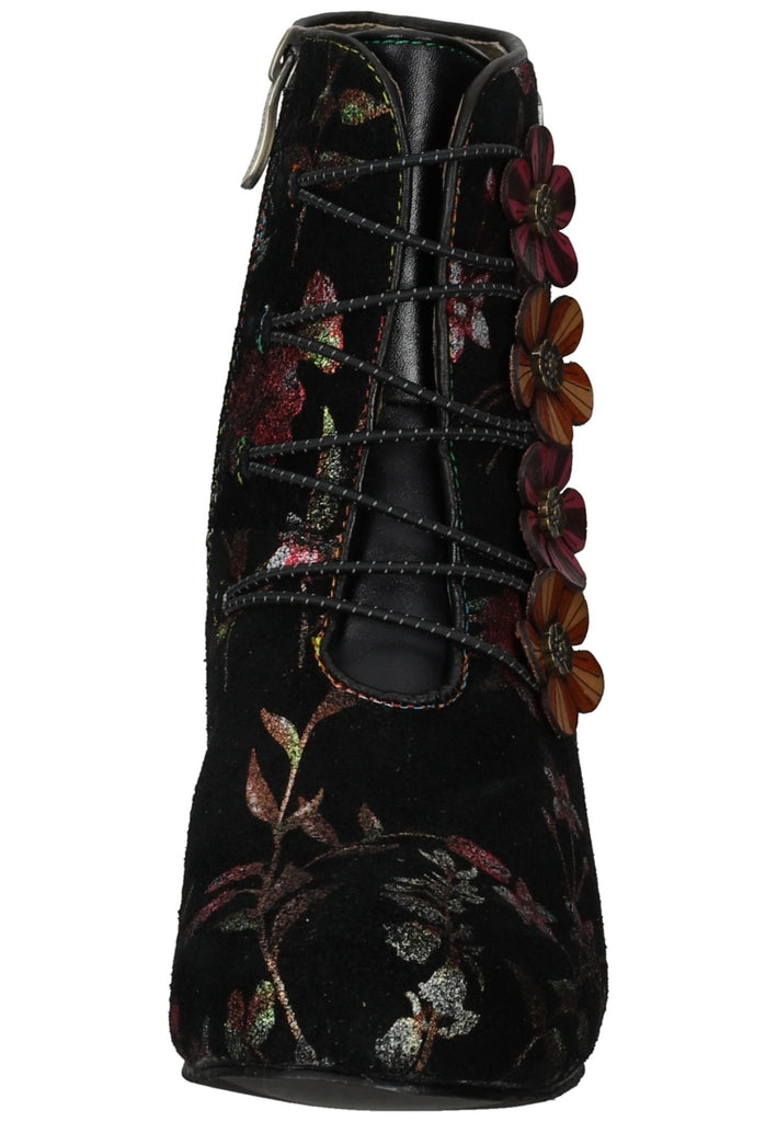 Laura Vita Stiefelette Leder Schwarz/Rosa