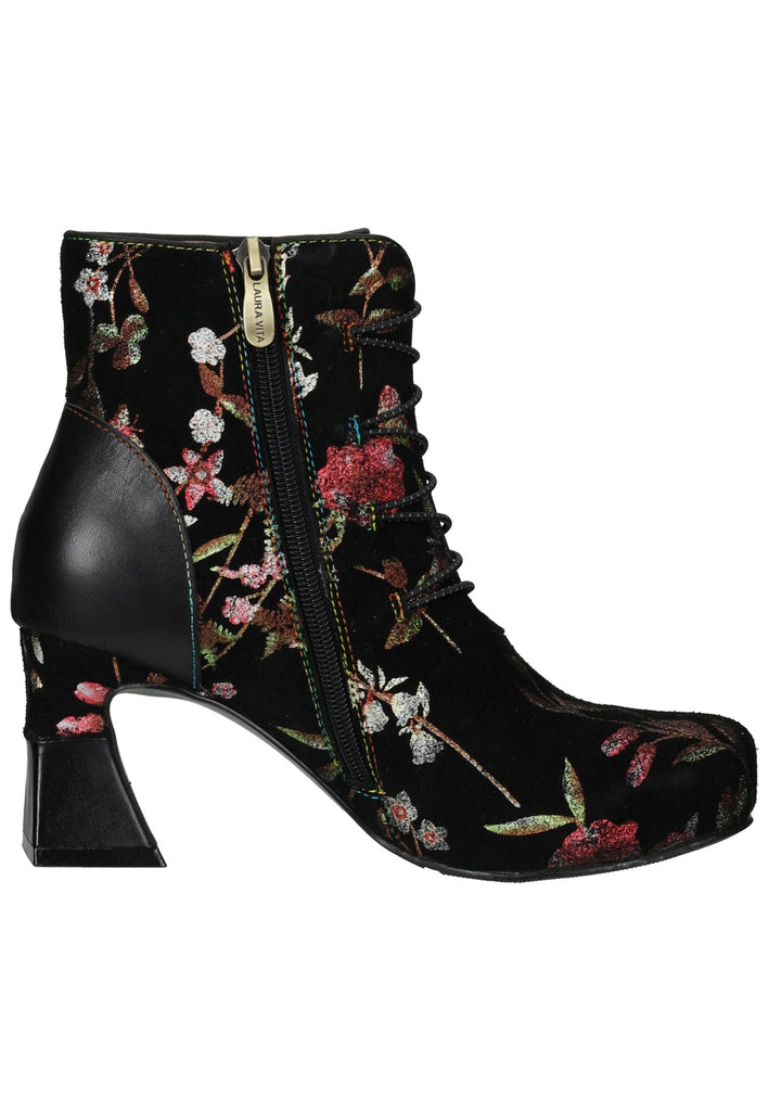 Laura Vita Stiefelette Leder Schwarz/Rosa