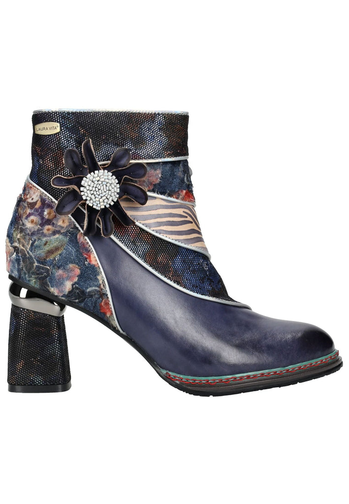 Laura Vita Stiefelette Leder/Textil Blau