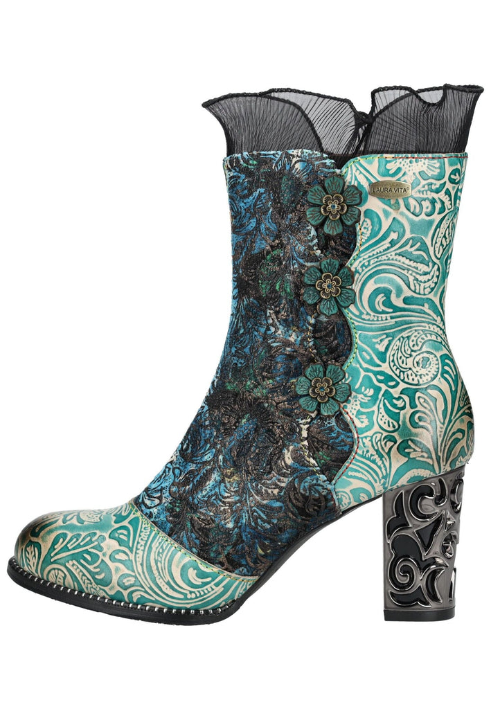 Laura Vita Stiefelette Leder/Textil Blau