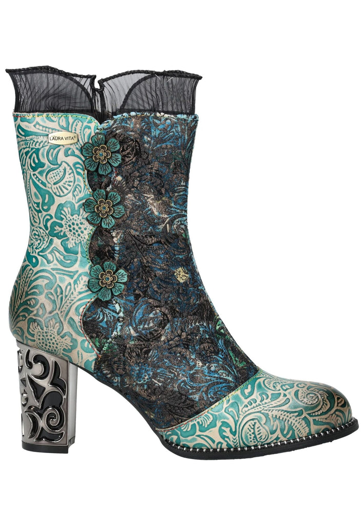 Laura Vita Stiefelette Leder/Textil Blau