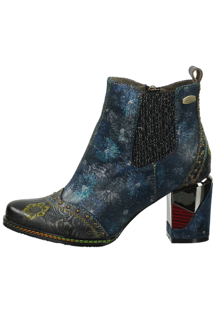 Laura Vita Stiefelette Leder/Textil Blau