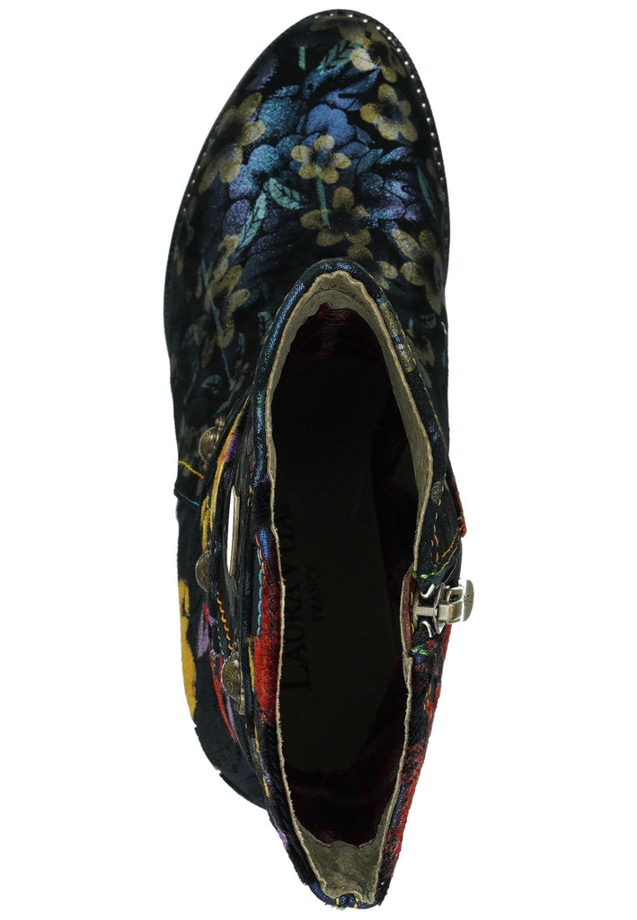 Laura Vita Stiefelette Leder/Textil Blau/Multi Warmfutter