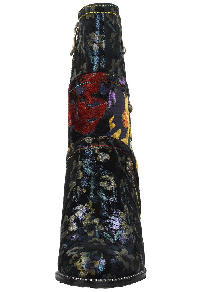 Laura Vita Stiefelette Leder/Textil Blau/Multi Warmfutter