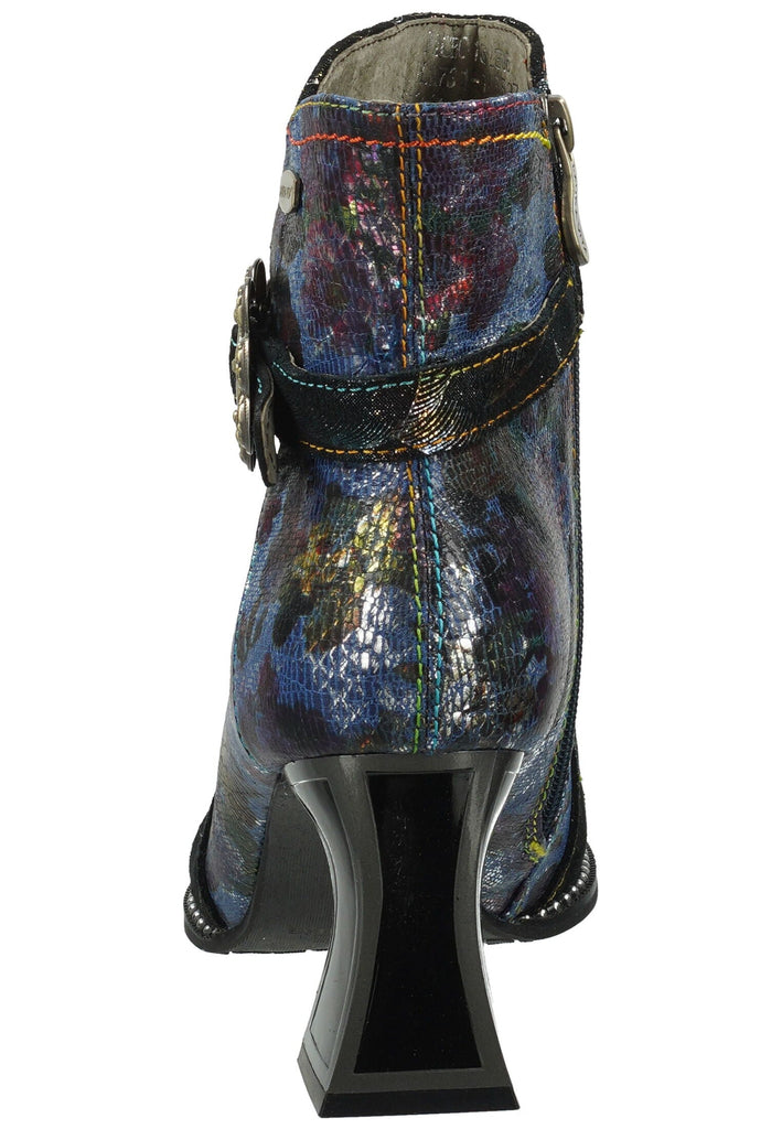 Laura Vita Stiefelette Leder/Textil Blau/Multi Warmfutter