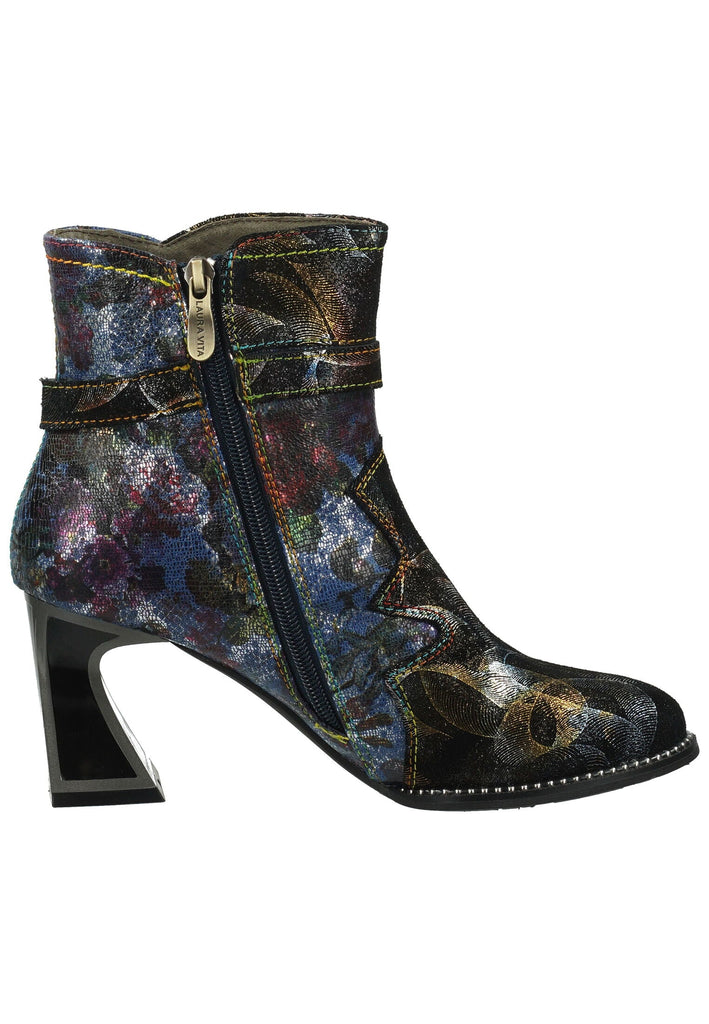 Laura Vita Stiefelette Leder/Textil Blau/Multi Warmfutter