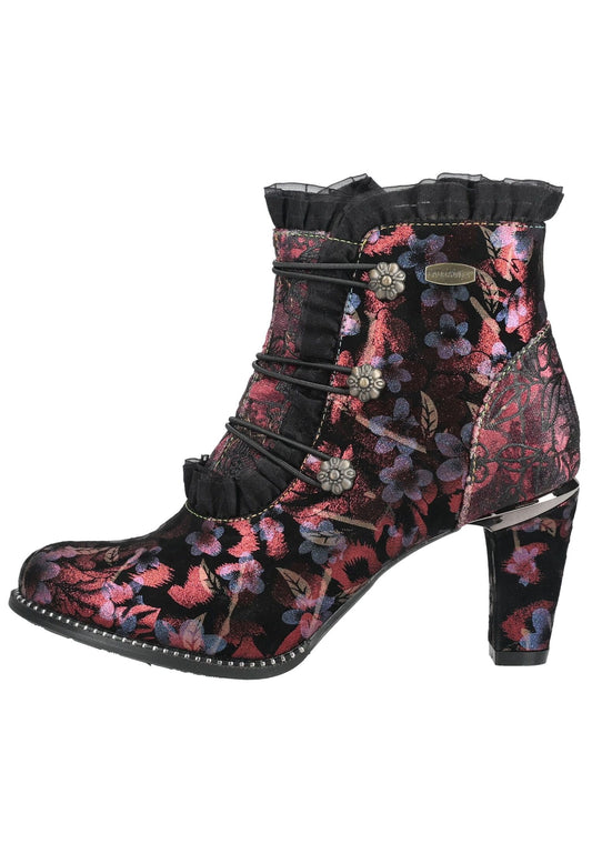 Laura Vita Stiefelette Leder/Textil Burgundy
