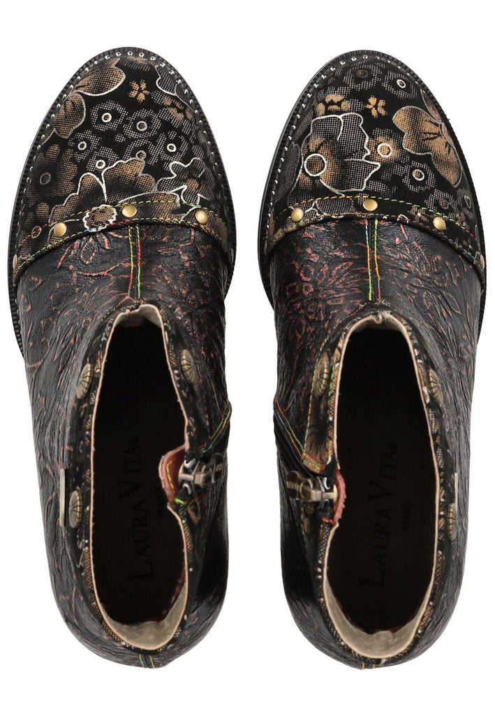 Laura Vita Stiefelette Leder/Textil Cafe