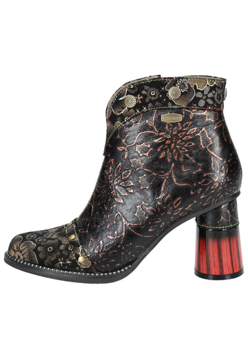 Laura Vita Stiefelette Leder/Textil Cafe
