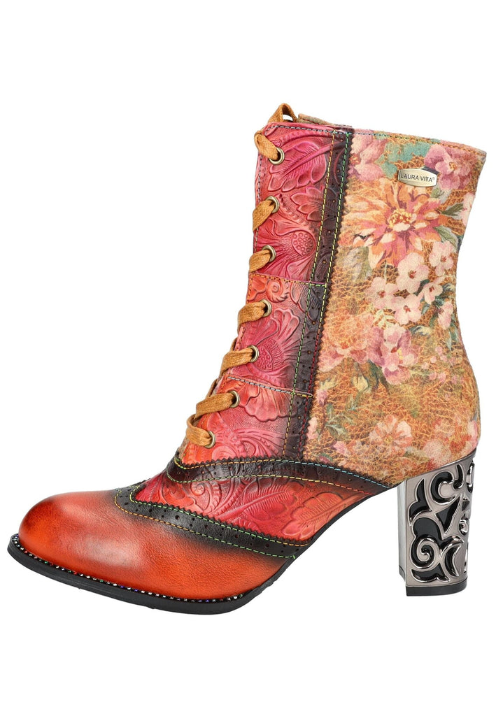Laura Vita Stiefelette Leder/Textil Camel