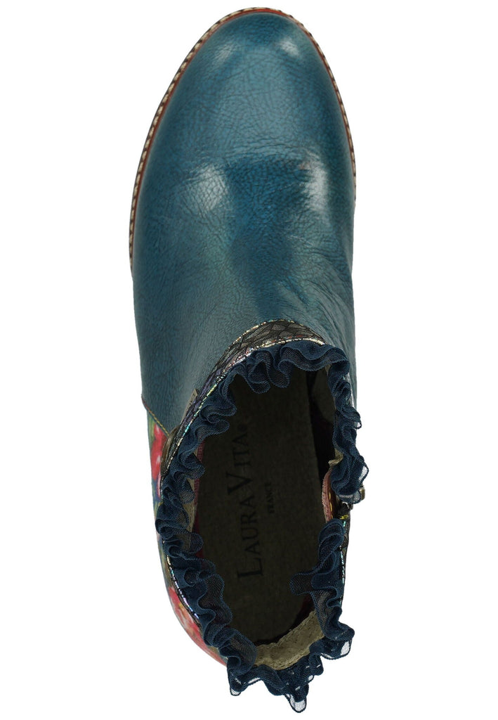 Laura Vita Stiefelette Leder/Textil Mittelblau