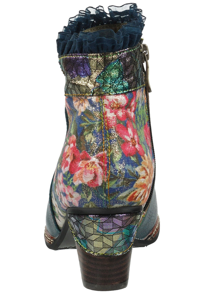 Laura Vita Stiefelette Leder/Textil Mittelblau