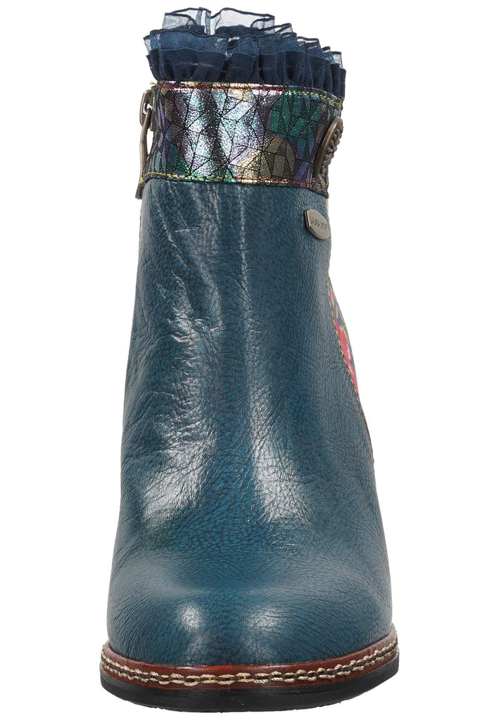 Laura Vita Stiefelette Leder/Textil Mittelblau