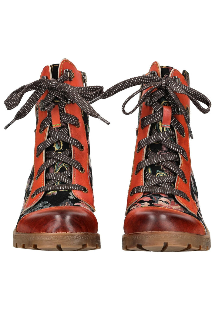 Laura Vita Stiefelette Leder/Textil Orange
