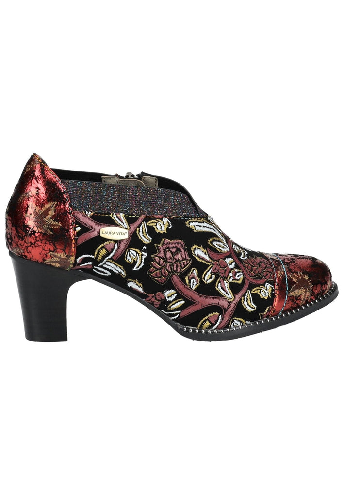 Laura Vita Stiefelette Leder/Textil Rot