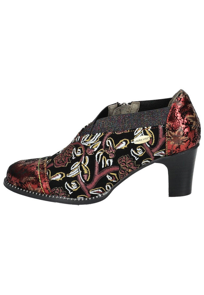Laura Vita Stiefelette Leder/Textil Rot