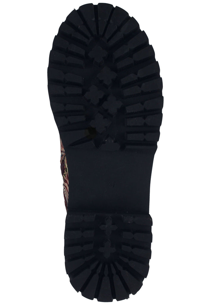 Laura Vita Stiefelette Leder/Textil Rot