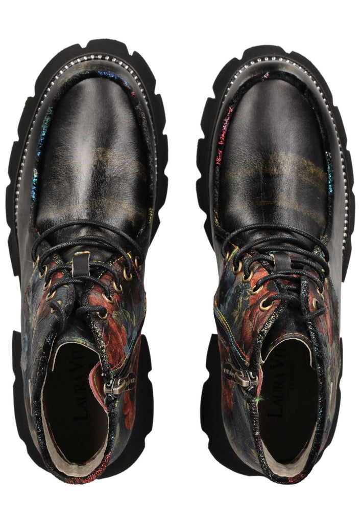 Laura Vita Stiefelette Leder/Textil Schwarz