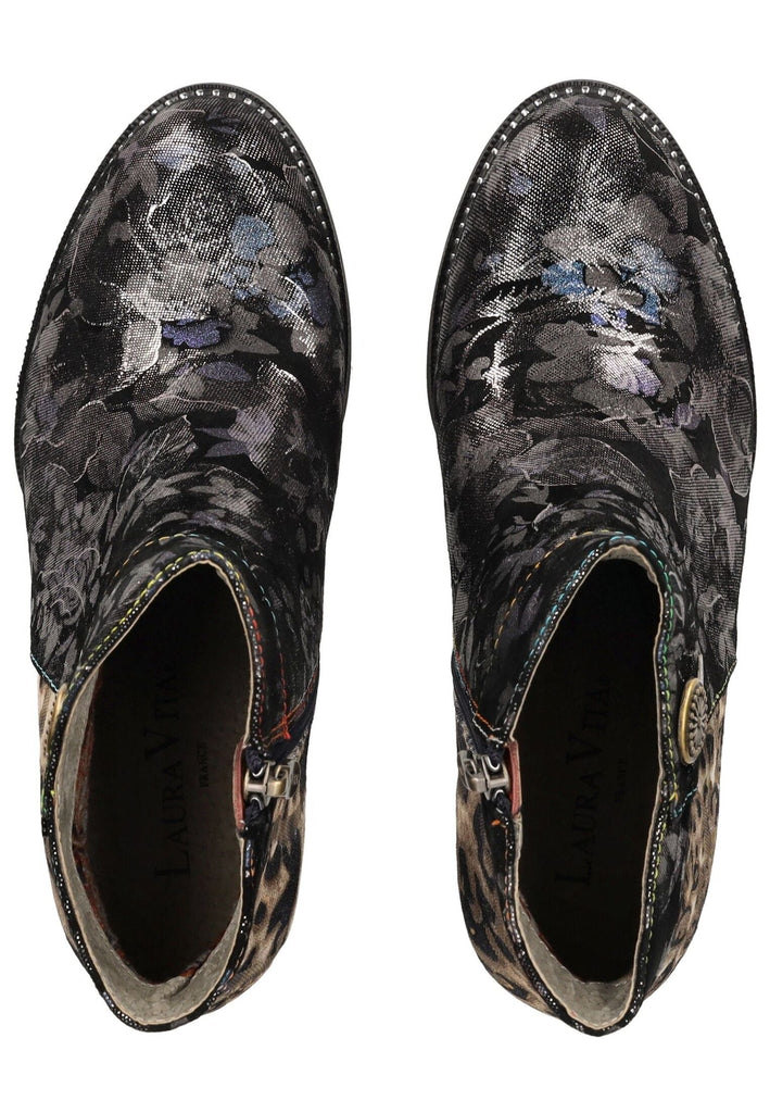 Laura Vita Stiefelette Leder/Textil Schwarz