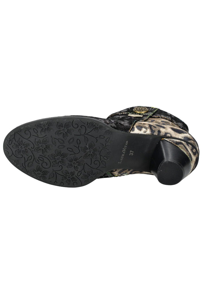 Laura Vita Stiefelette Leder/Textil Schwarz