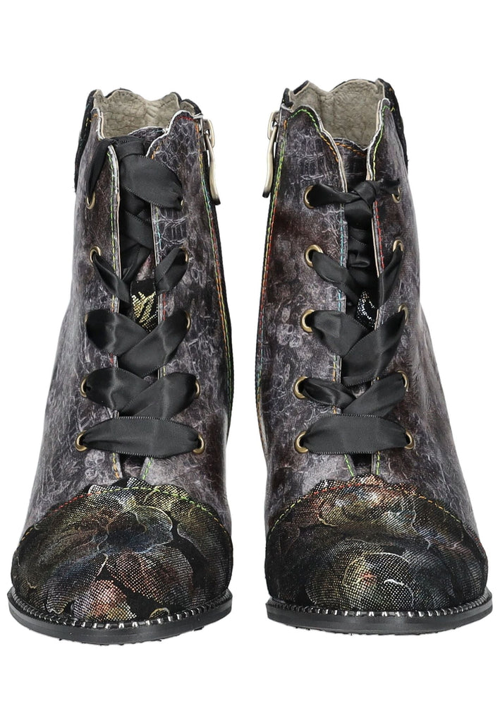 Laura Vita Stiefelette Leder/Textil Schwarz