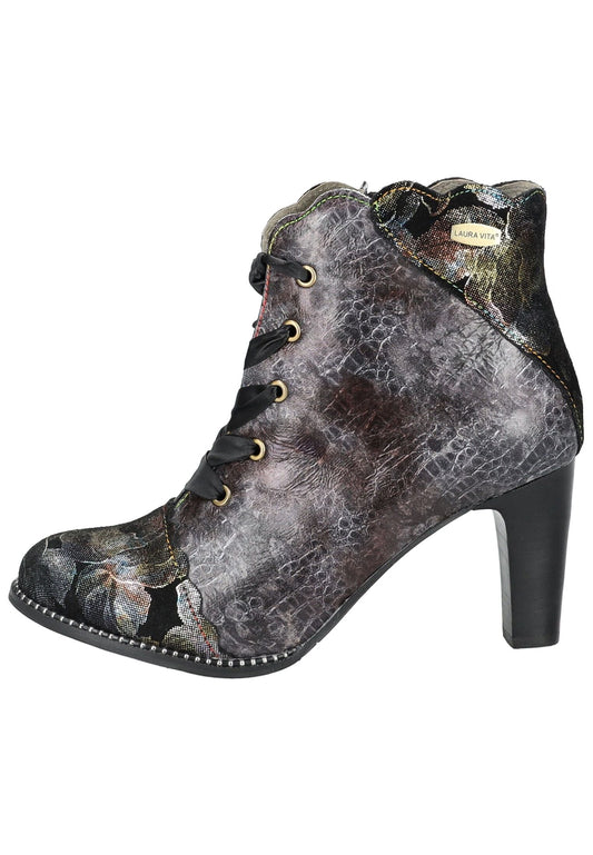 Laura Vita Stiefelette Leder/Textil Schwarz