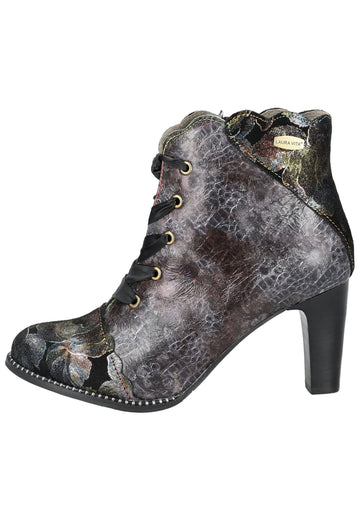 Laura Vita Stiefelette Leder/Textil Schwarz