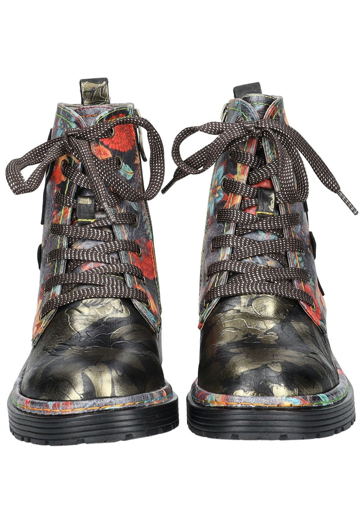 Laura Vita Stiefelette Leder/Textil Schwarz