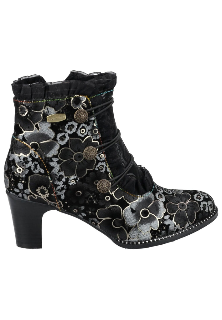 Laura Vita Stiefelette Leder/Textil Schwarz