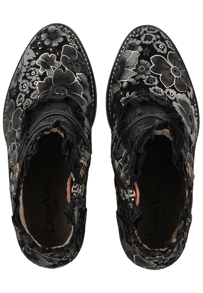 Laura Vita Stiefelette Leder/Textil Schwarz