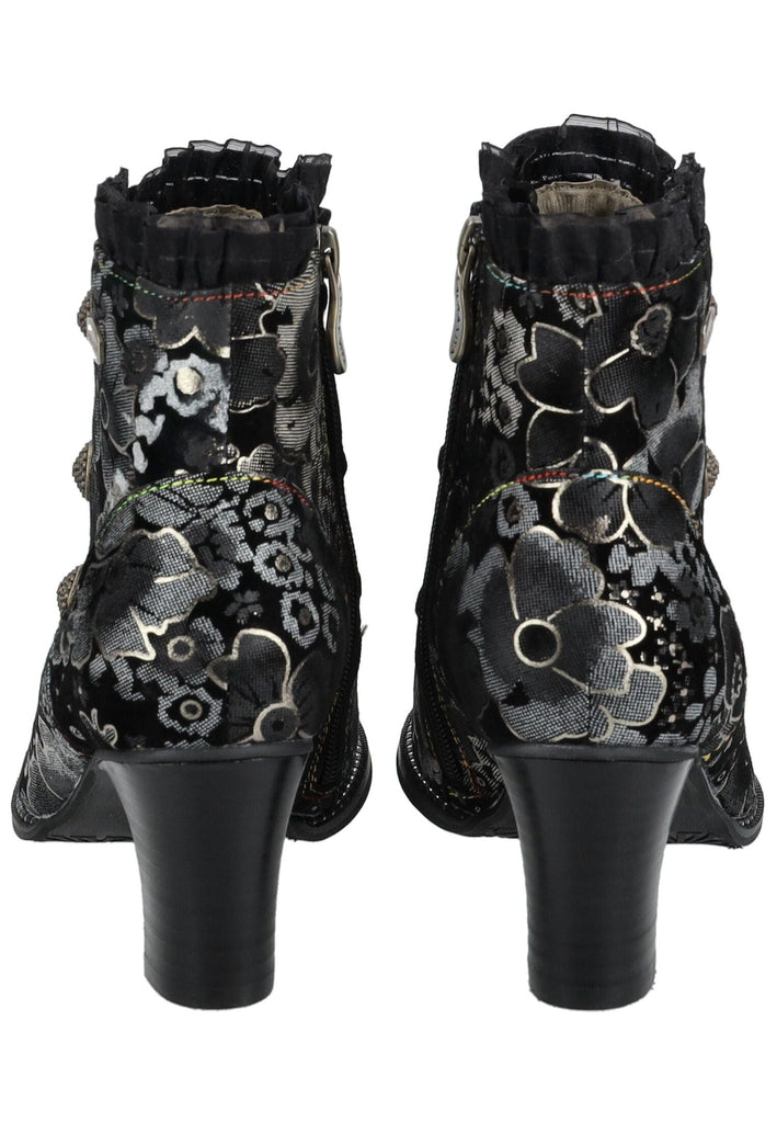 Laura Vita Stiefelette Leder/Textil Schwarz