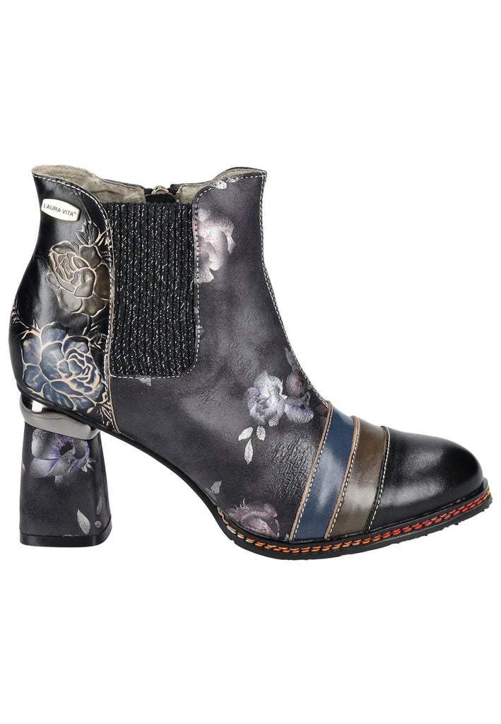 Laura Vita Stiefelette Leder/Textil Schwarz