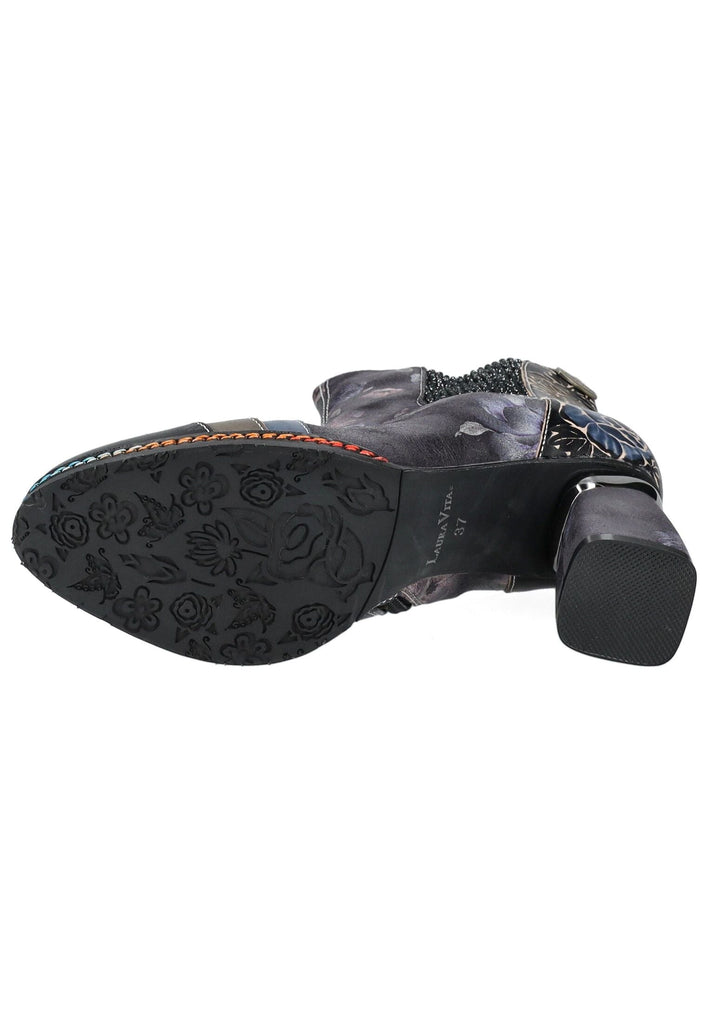 Laura Vita Stiefelette Leder/Textil Schwarz