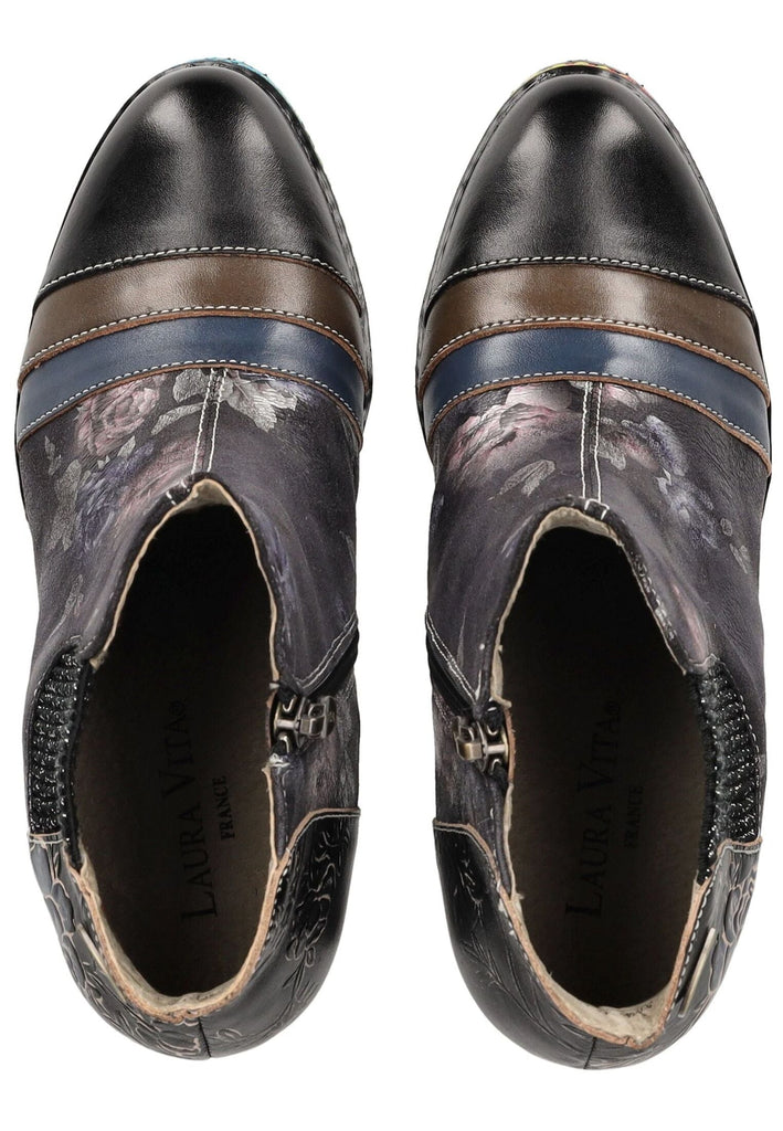 Laura Vita Stiefelette Leder/Textil Schwarz